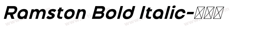 Ramston Bold Italic字体转换